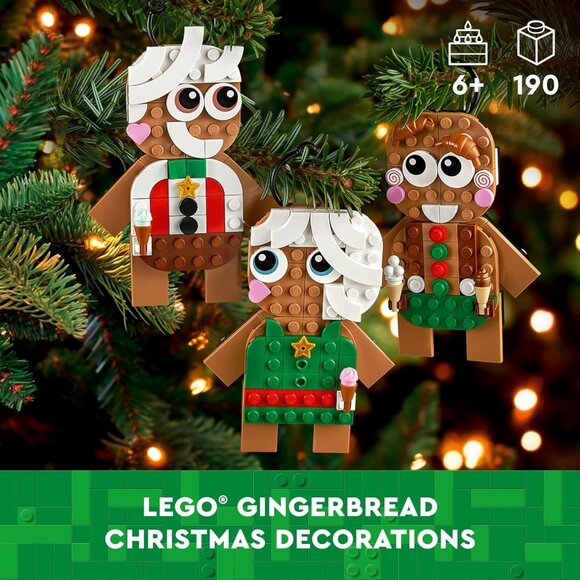 NEW Lego Gingerbread Ornaments Christmas Tree Decor Building Set 40642 Includes - Picture 4 of 16